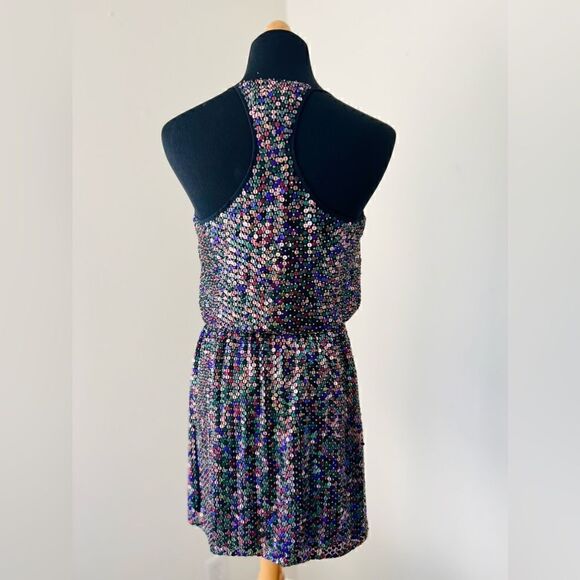 PARKER PURPLE SEQUIN DRESS SIZE XS - Picture 7 of 8